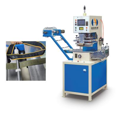 China Woven Tape/High Frequency Belt Machinery Chenghao Ribbon/Ribbon Embossing Machine Emboss Ribbon Printing Machine For Elastic Fabric Webbing Logo for sale