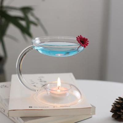 China Viable creative home kerosene lamp candle essential oil romantic heat-resistant lamp small kerosene lamp glass for sale