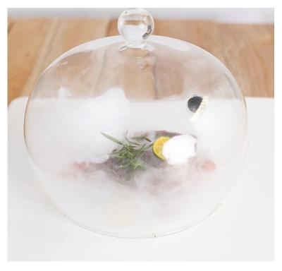 China Sustainable Hot - Selling Hand Made High Borosilicate Glass Smoked Table Cover For Restaurant Use for sale