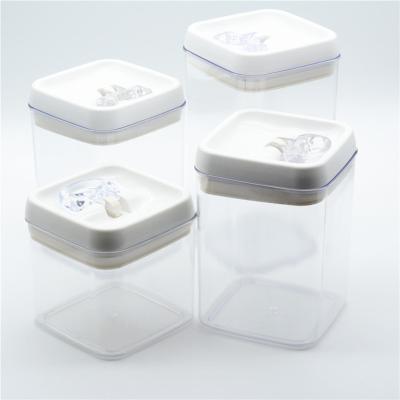 China Amazon modern hot-selling square can place combination box plastic moisture-proof sealed storage box for sale