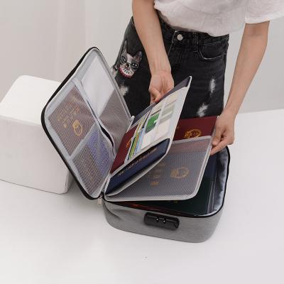 China Convenient and durable organizing accessories certificate safe storage bags with lock for documents for sale