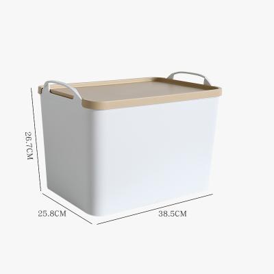 China Sustainable Plastic Portable Storage Box Household Clothing Organizing and Summarizing Box Sundries Desktop Storage Box for sale