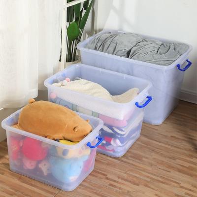 China Clothing quilt stocked storage box thickened storage box transparent storage box for sale