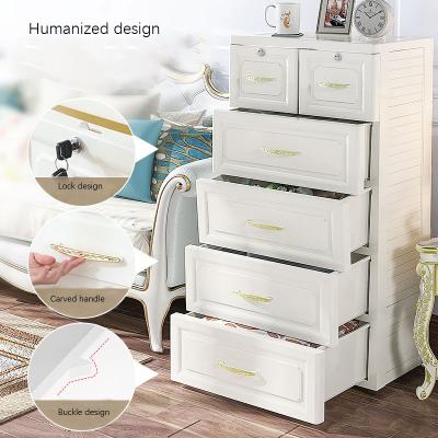 China Modern Plastic 56 Drawer Face Drawer Sundries Storage Box Multi-Layer Wide Baby Children's Plastic Cabinet for sale