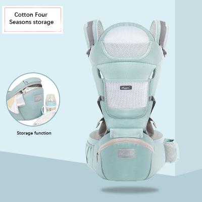 China Multifunctional goal strap baby waist stool can store baby polyester cotton waist stool hug front and back use two for sale