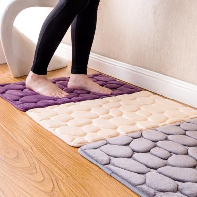 China CLASSIC Bedroom Entrance Rug Cobblestone Mat Kitchen Non-Slip Bathroom Bathroom Water-absorbing Non-slip Mat for sale