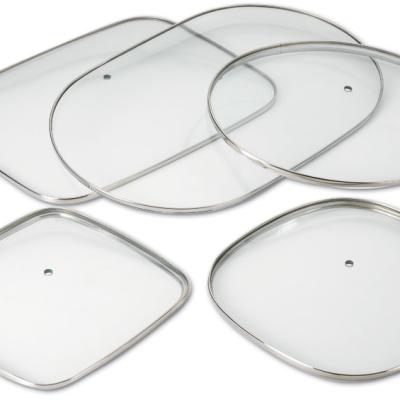 China Viable Rotisserie Pan Tempered Glass Lid for Oven Use for sale