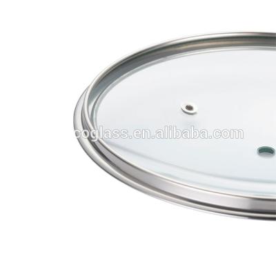 China Full Size Dome Float Glass Grill Pan Lid for sale