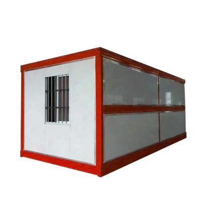 China Parking Lot China Buildings 20FT Portable Collapsible Prefab Folding Container Homes for sale