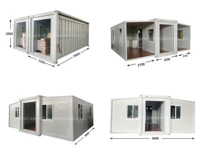 China Carport 3 in 1 Quick Assembled Light Steel Collapsible Expandable Container House for sale