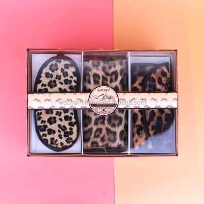 China 2020 New Valentine's Day Leopard Cosmetics Makeup Brush Set Christmas Gift Set Hotel and Resort Gift Idea for Women for sale