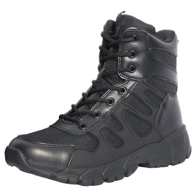 China Steel Toe Custom Wholesale Leather Oxford Safety Waterproof Outdoor  Tactical Black Combat Boots For Men for sale