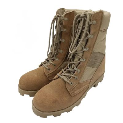 China Light Weight Men Combat Boots Outdoor Desert Training Leather Safety Boots Tactical for sale