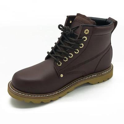 China Goodyear Safety Leather Boots Comfortable Waterproof Work Boot For Men for sale