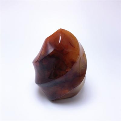 China Europe Whosale Appraises Natural Red Jasper Torch Carnelian Flame Reiki Healing Crystals For Home Decoration for sale