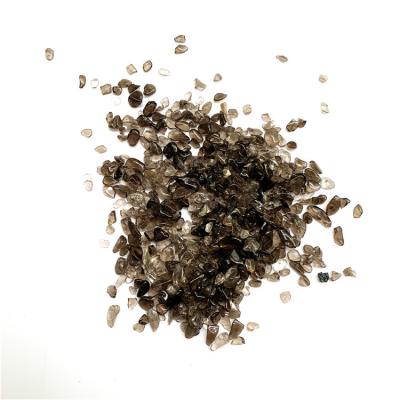 China Europe Natural Smoky Quartz Gravels Crushed Macadam Healing Stone Tumbled Crystals As Teaching Materials For Children for sale