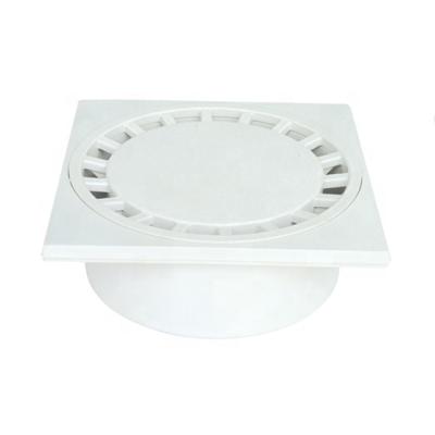 China Good Quality PVC Plastic Floor Drains Square Sink Floor Drains Strainer Drain Fittings For Drainage for sale