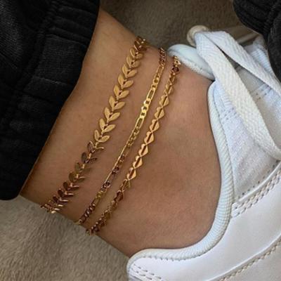 China BOHEMIA Bohemian Colorful Eye Bead Anklets For Women Gold Color Summer Ocean Beach Anklet Foot Leg Chain Jewelry 2021 NEW for sale