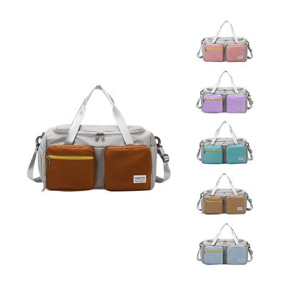 China Fashion New Fashion Style Sport Nylon Travel Bags Storage Bag Set Luggage Bags With Shoe Pocket for sale