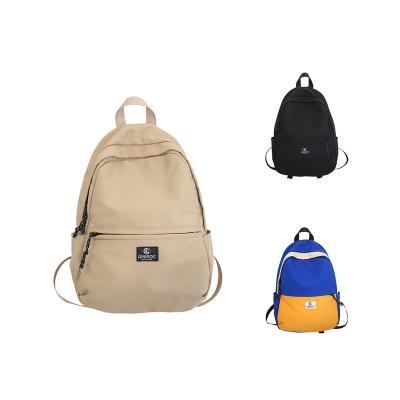 China New School Fabric Lightweight Waterproof Backpack Nylon Unisex Fashion Soft Waterproof Backpack for sale