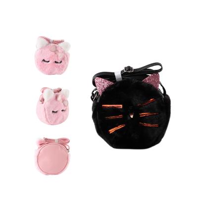 China 2022 Fashion Kids Waterproof Mini HandBags Cute Plush Animal Cross - Body Bags Princess Purse And Handbags For Little Girls for sale