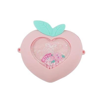 China Waterproof Fruit Heart Shape Children To Pinch Shoulders Fashion Bags Little Girls Silicone Mini Handbags for sale