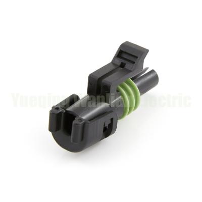 China 1 Pin 12015791 Automobile Female Connector Weather Pack Electrical Plug Delphi 2.5 series for sale