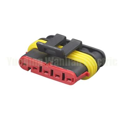 Κίνα 282089-1 5 Pin Automotive Connector Female Αυτοκινητοβιομηχανικές αδιάβροχες συρματικές συνδέσεις 1.8 σειράς προς πώληση