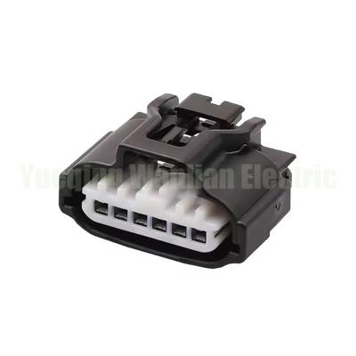 China 6 pin 6189-7606 black automotive head light waterproof male connector for sale