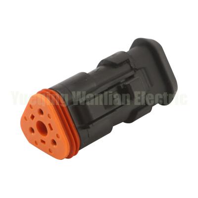 China DT06-3S-EP11 Deutsch DT Black 3 Pin Male and Female Connector With Long End Cap for sale