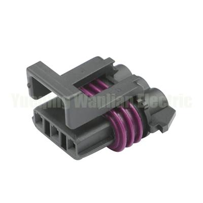 China 12110293 Black 3 Pin Auto Connector Temperature Sensor Waterproof Female Plug for sale