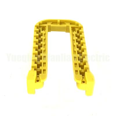 China 1564411-1 Yellow Buckle Housings Male Connector Flange Lock Catch for sale