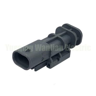 China 2 Pin 2-1703498-3 Conector de cable impermeable para automóviles Arnés de alambre de plástico eléctrico Enchufe macho en venta