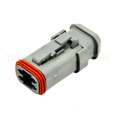 China 4 Way DT06-4S-E008 Deutsch DT Series Socket Plug Conector Automóvel Plug Cinzento à venda