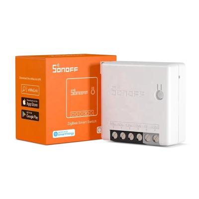 China Best price SONOFF Zigbee MINI Two Way Smart Switch Support APP wifi smart home switch sonoff ZB mini remote control switch for sale