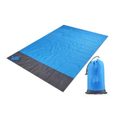 China Ultra-large Portable Lightweight Waterproof Polyester Beach Mat Picnic Mat Travel Sandproof Camping for sale