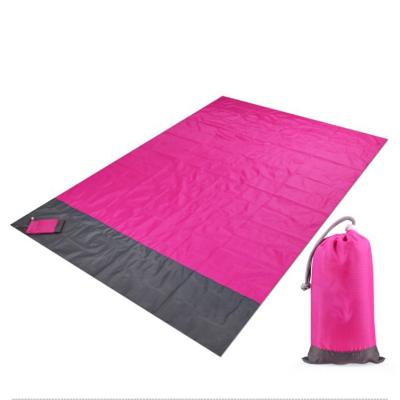 China Ultra-large Portable Lightweight Waterproof Polyester Beach Mat Picnic Mat Travel Sandproof Camping for sale