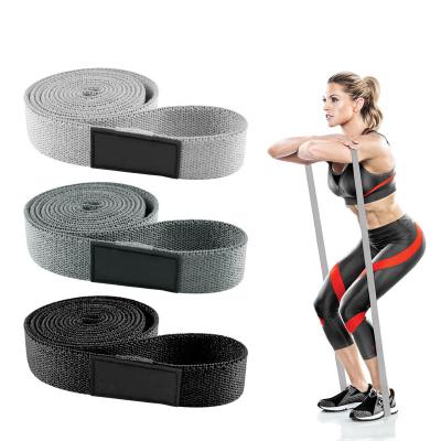 China Sports 2 Meter Long Recyclable Cloth Recyclable Resistance Band Anti-Slip Elastic Hip Loop Traction Yoga Milk Band Hip Belt for sale