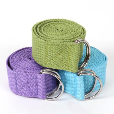 China Recyclable Polyester-cotton Yoga Rope Key Body With 1.83m Extended Stretch Auxiliary Belt for sale