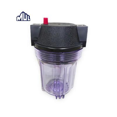 China Save Space 5 Inches Clear Pre Filtration Water Filter Housing for sale