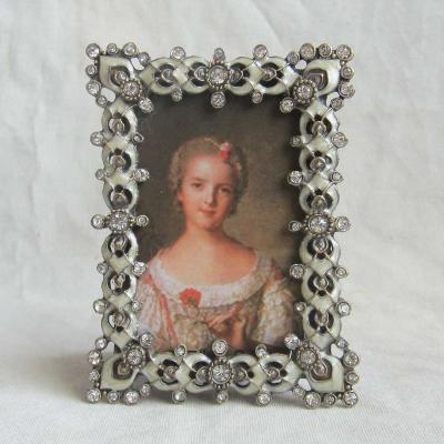 China Wholesale Metal Crystal Small Photo Picture Frame (P0154423a) Beautiful Environmental Friendly Design for sale