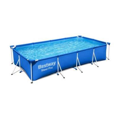 China Rectangular Bestway 56405 Above Ground Swimming Pool Water Tank Small Size Metallic Bath For Homes for sale