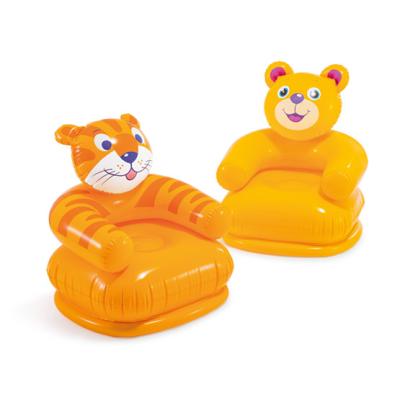 China Foldable Intex 68556 Inflatable Chair Assortment Plastic Happy Animal Kids Air Sofa for sale