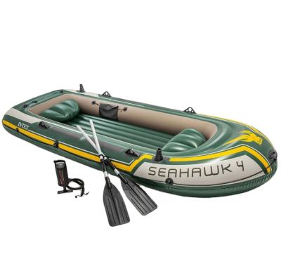 China INTEX 68351 SEAHAWK 4 PVC BOAT Inflatable Air Boat Set for sale