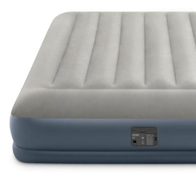 China Intex 64418 Double Air Mattress Portable Double Inflatable Mattress Guests Home Camping Two Sets Fiber Tech Single Bed for sale