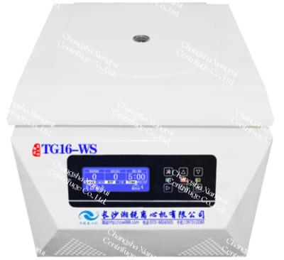 China Velocidad máxima 16600 r/min Centrifugadora de baja velocidad máxima Rcf 23699xg TG16-WS en venta