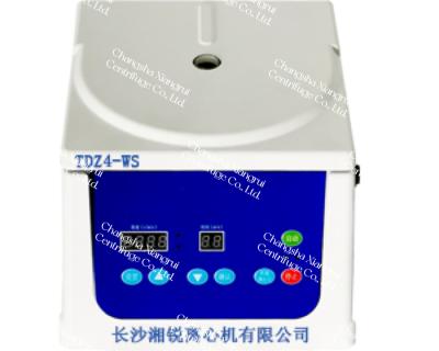 China TDZ4-WS Schreibtisch-Low-Speed-Zentrifuge Maschine Höchstgeschwindigkeit 4000r/Min 2150xg zu verkaufen