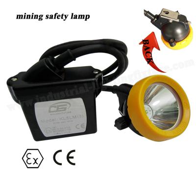 China Los mineros recargables impermeables se encienden para los cascos 3.7V con el batería li-ion 6.5Ah en venta