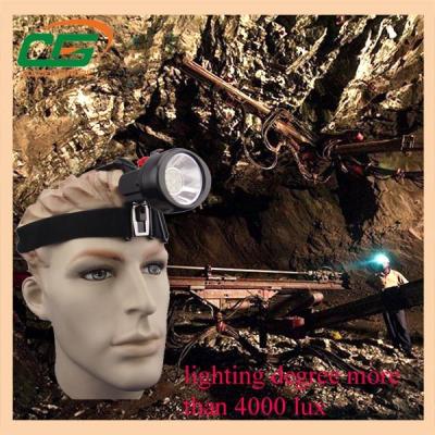 China 4000lux 2.8Ah cordless mining cap lights waterproof ip54 for sale