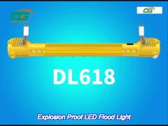dl618 led atex explosion proof light 80w e with exd iib+h2 t5 gb for hazardous locations
